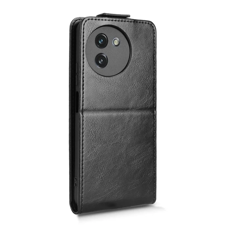 Pour Doogee Note 59 Pro / Note 59 Étui à Rabat Vertical avec Fermoir Magnétique en Cuir et Porte-Carte - Noir