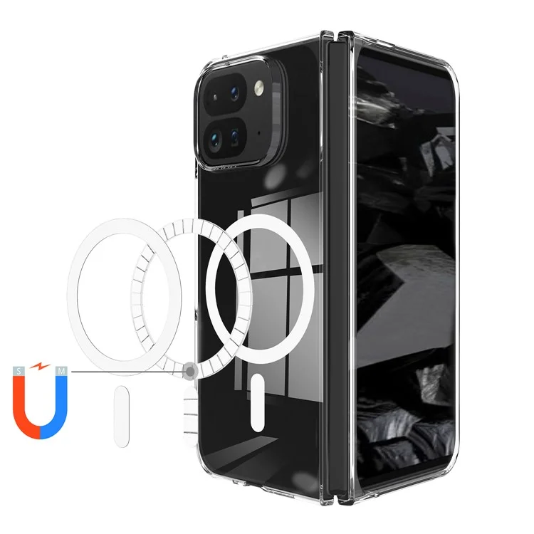 For Google Pixel 10 Pro Fold Case TPU + Acrylic Magnetic Phone Cover Compatible with MagSafe