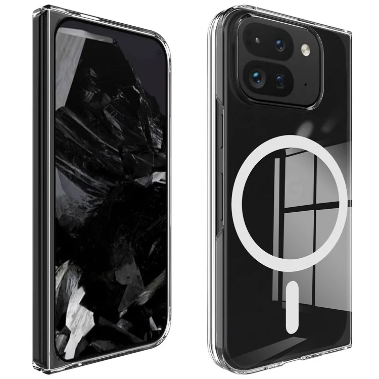 For Google Pixel 10 Pro Fold Case TPU + Acrylic Magnetic Phone Cover Compatible with MagSafe
