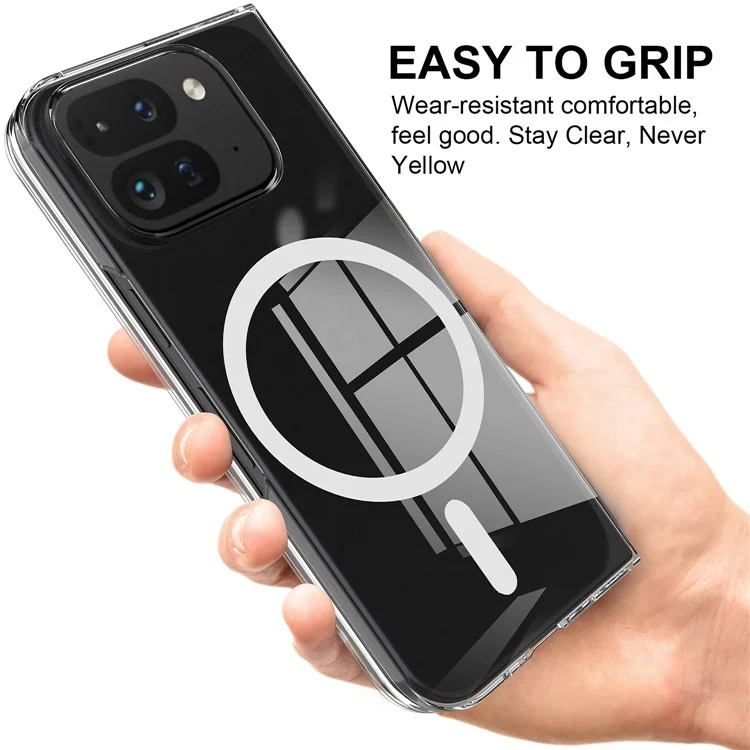 For Google Pixel 10 Pro Fold Case TPU + Acrylic Magnetic Phone Cover Compatible with MagSafe