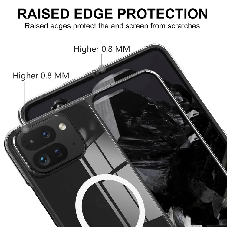 For Google Pixel 10 Pro Fold Case TPU + Acrylic Magnetic Phone Cover Compatible with MagSafe
