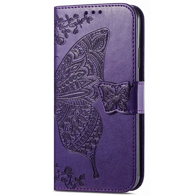 Étui à Motif de Papillon Imprimé Pour Huawei Nova 10 4G, Cuir PU + Support de Portefeuille TPU Couvercle de Téléphone à L'épreuve de la Bracelet Avec Bracelet - Violet