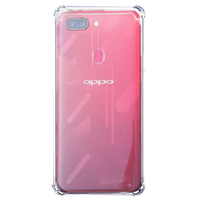 SHANWO For Oppo R15 Pro TPU Clear Case 1.5mm Shockproof Mobile Phone Back Cover