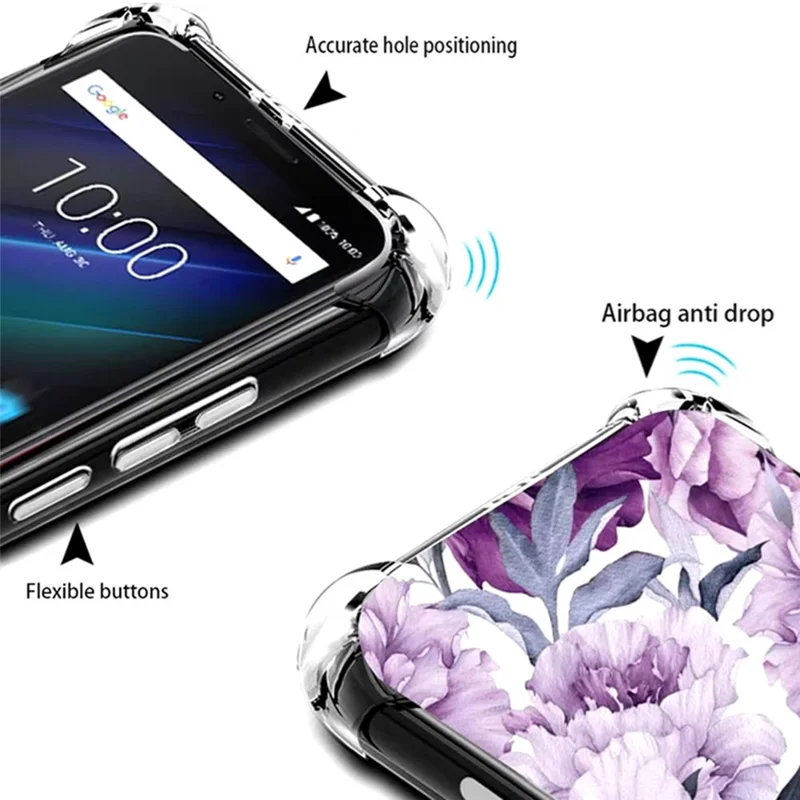 SHANWO For Oppo R15 Pro TPU Clear Case 1.5mm Shockproof Mobile Phone Back Cover