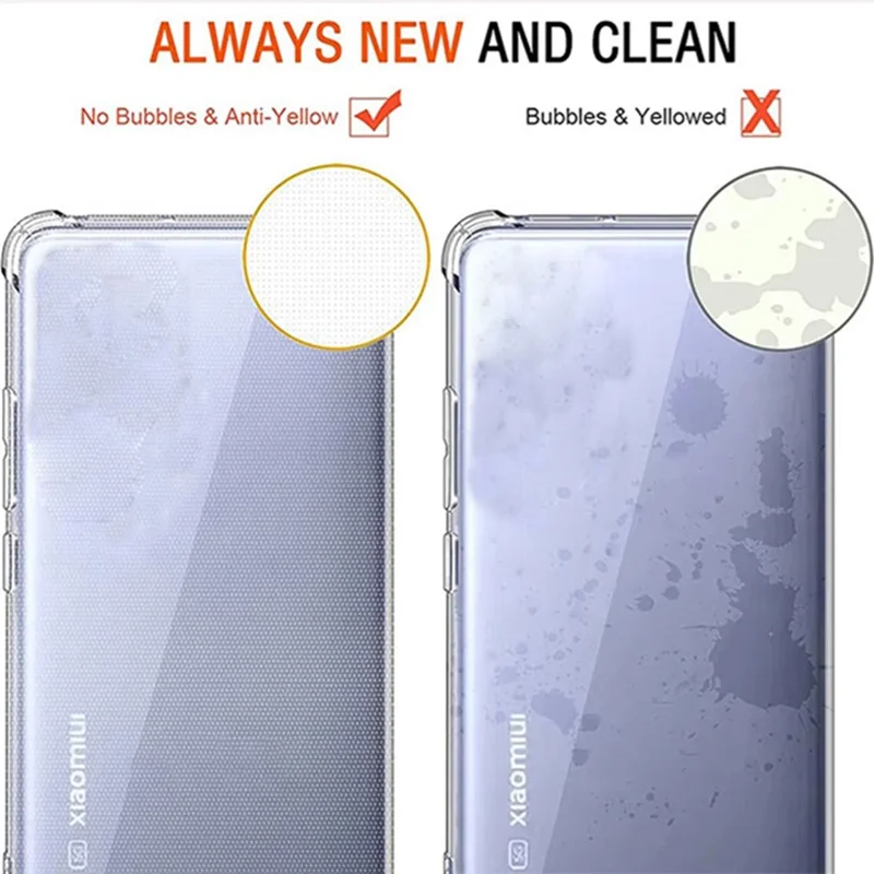 SHANWO For Oppo R15 Pro TPU Clear Case 1.5mm Shockproof Mobile Phone Back Cover