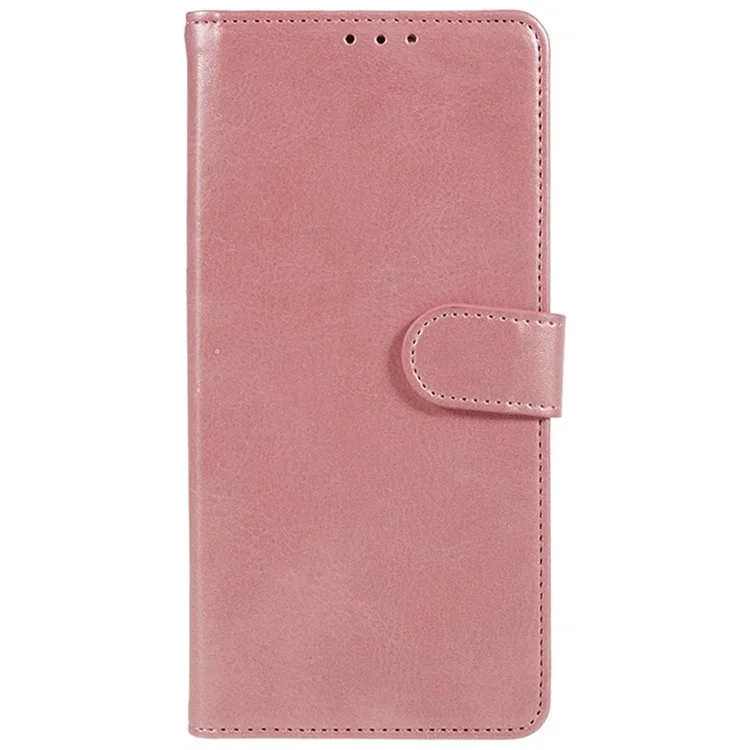Étui en cuir PU pour Oppo R15 Pro Portefeuille Protection Téléphone Texture de Veau - Or Rose