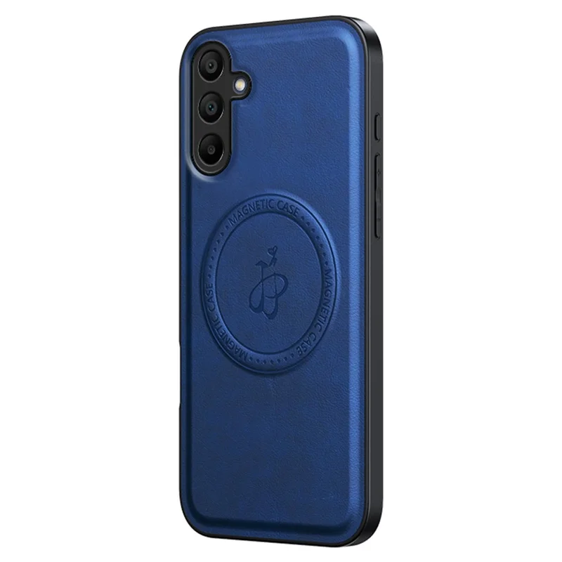 For Samsung Galaxy S25+ / S24+ Magnetic Case PU + TPU + PC Phone Back Cover Drop Resistant - Blue