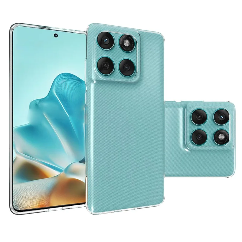 10 stuks / verpakking voor Motorola Edge 60 Fusion 5G hoesje, vingerafdrukbestendig TPU beschermend transparant telefoonhoesje