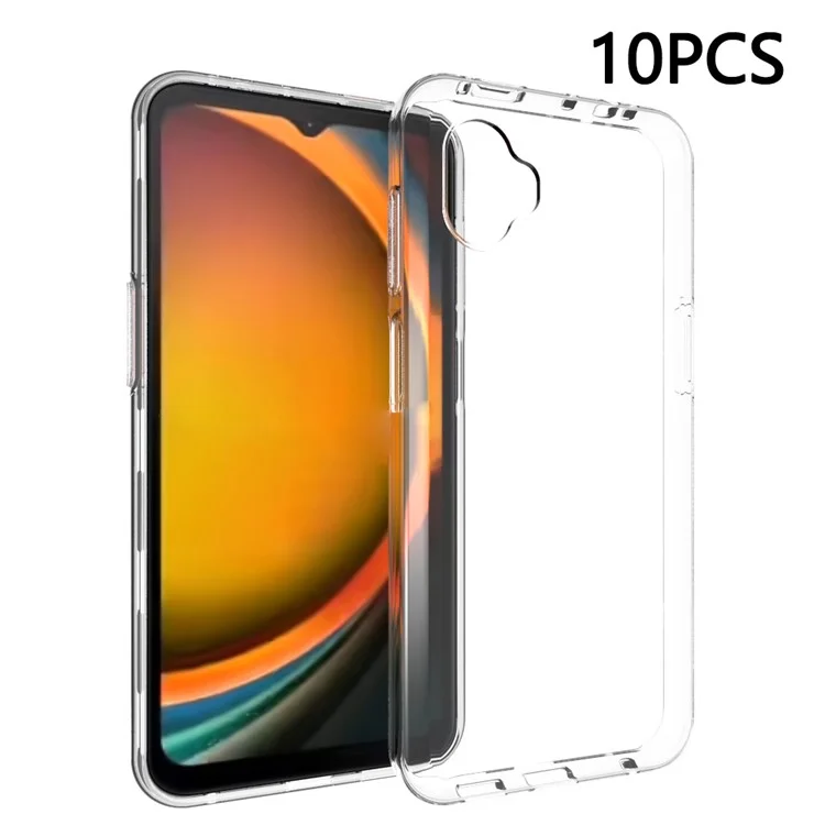 10 Stück / Packung Für Samsung Galaxy XCover7 Pro Hülle Wasserdicht TPU Transparente Handyhülle