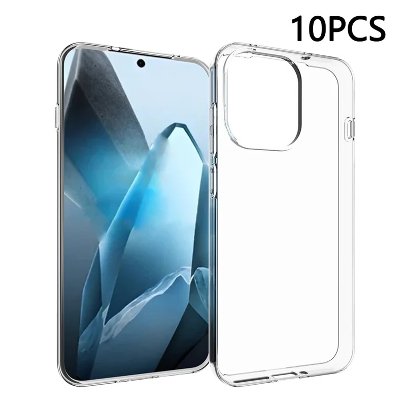 10Pcs  /  Pack For OnePlus 13T 5G Case Watermark Free TPU Protective Clear Phone Cover
