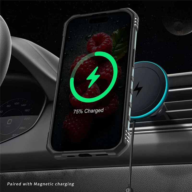 Bulk Purchasing For iPhone 14 Case Compatible with MagSafe Shockproof PC + TPU Phone Cover - Midnight Green