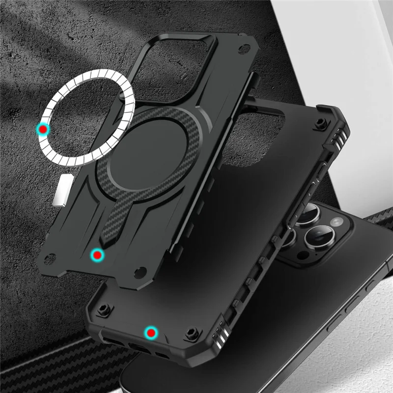 Bulk Purchasing For iPhone 14 Pro Max Case Compatible with MagSafe Shockproof PC + TPU Phone Cover - Black