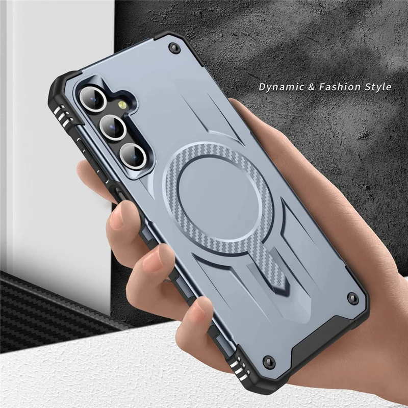 Bulk Purchasing For Samsung Galaxy A16 5G  /  4G Magnetic Case Shockproof PC + TPU Phone Cover - Grey