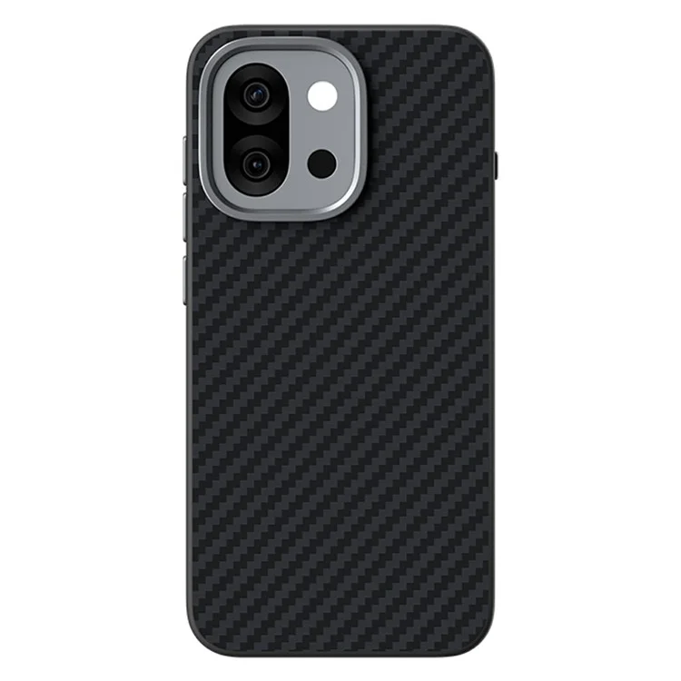 Funda ABEEL para OnePlus 13T 5G Compatible con MagSafe Textura de Fibra de Carbono - Negro