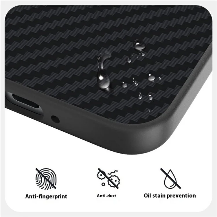 Funda ABEEL para OnePlus 13T 5G Compatible con MagSafe Textura de Fibra de Carbono - Negro