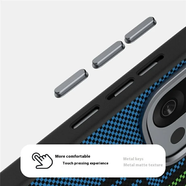 Чехол ABEEL для OnePlus 13T 5G, совместимый с MagSafe, с принтом, из поликарбоната, термопластичного полиуретана, алюминиевого сплава и кожи - Выдающийся №1