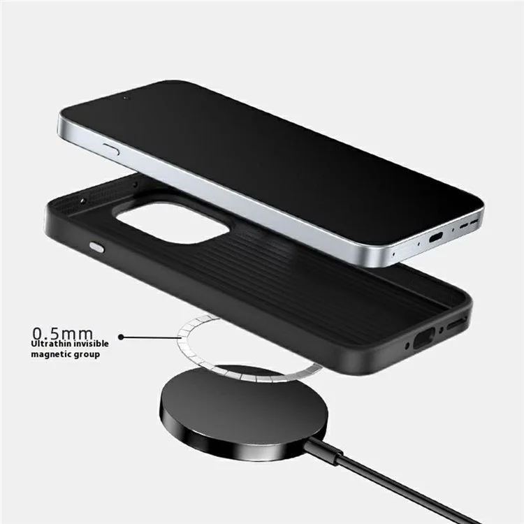 Чехол ABEEL для OnePlus 13T 5G, совместимый с MagSafe, с принтом, из поликарбоната, термопластичного полиуретана, алюминиевого сплава и кожи - Выдающийся №1