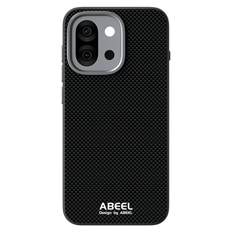 ABEEL For OnePlus 13T 5G Magnetic Case Printed PC TPU Aluminum Alloy Leather Phone Cover - Black