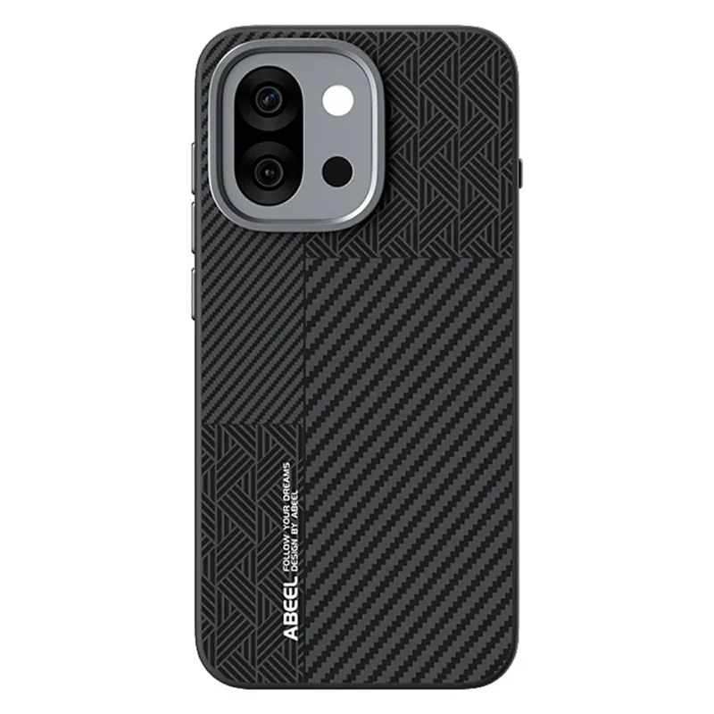 ABEEL For OnePlus 13T 5G Magnetic Case PC + TPU + Aluminum Alloy + PU Leather Slim Phone Back Cover - Texture 3