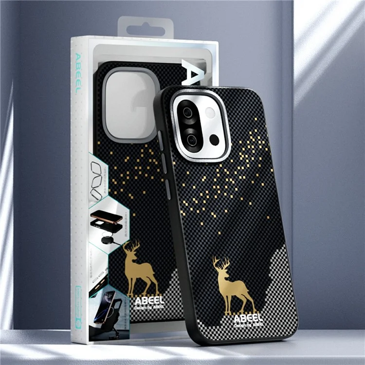 ABEEL Pour OnePlus 13T 5G Étui Compatible avec MagSafe Ultra Fin PC TPU Coque Arrière de Téléphone - Cerf