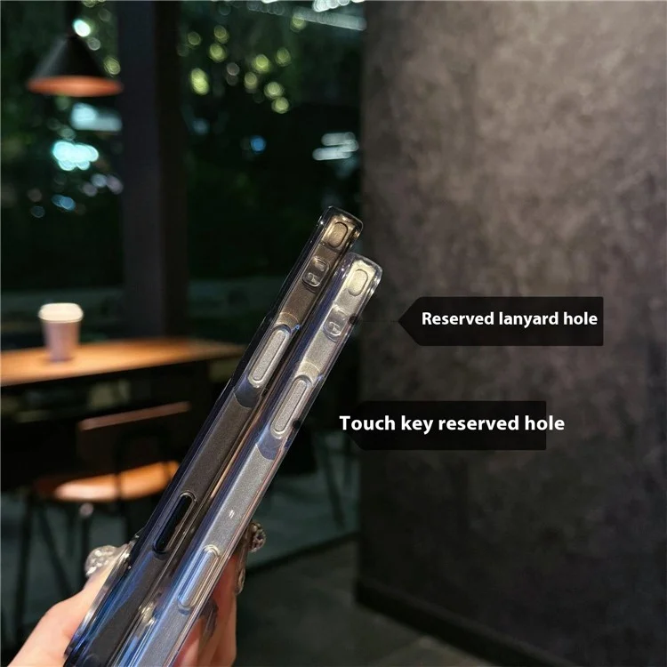 For iPhone 15 Pro Crystal Clear Case TPU + Acrylic Shockproof Phone Cover - Transparent