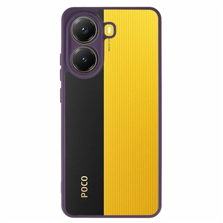 For Xiaomi Poco X7 Pro 5G / Redmi Turbo 4 5G Phone Case Clear PC + TPU Hybrid Back Cover - Purple