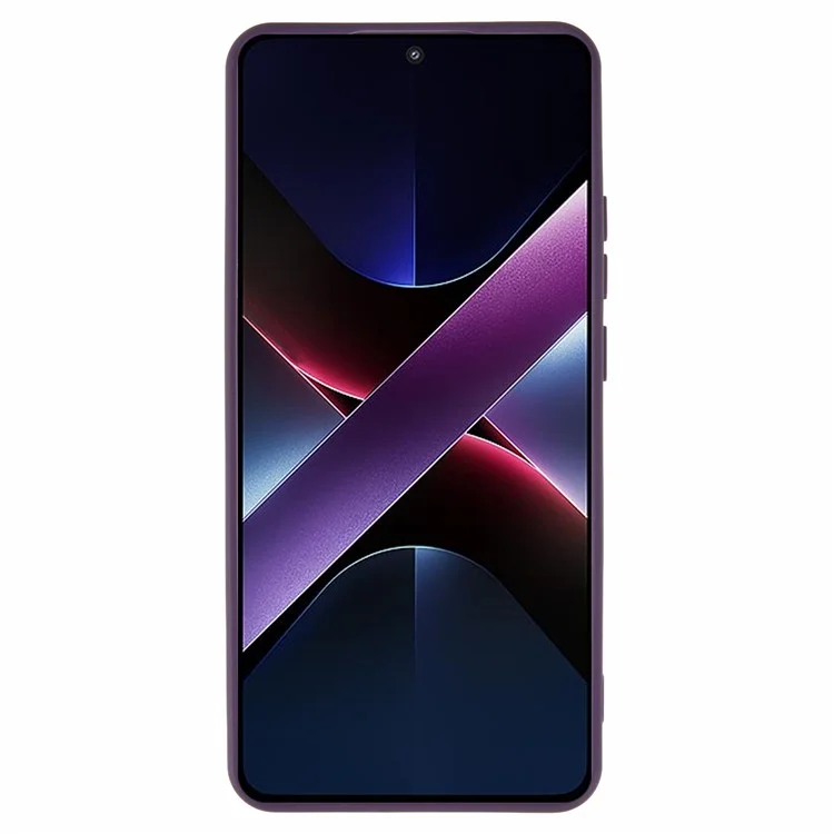 For Xiaomi Poco X7 Pro 5G / Redmi Turbo 4 5G Phone Case Clear PC + TPU Hybrid Back Cover - Purple