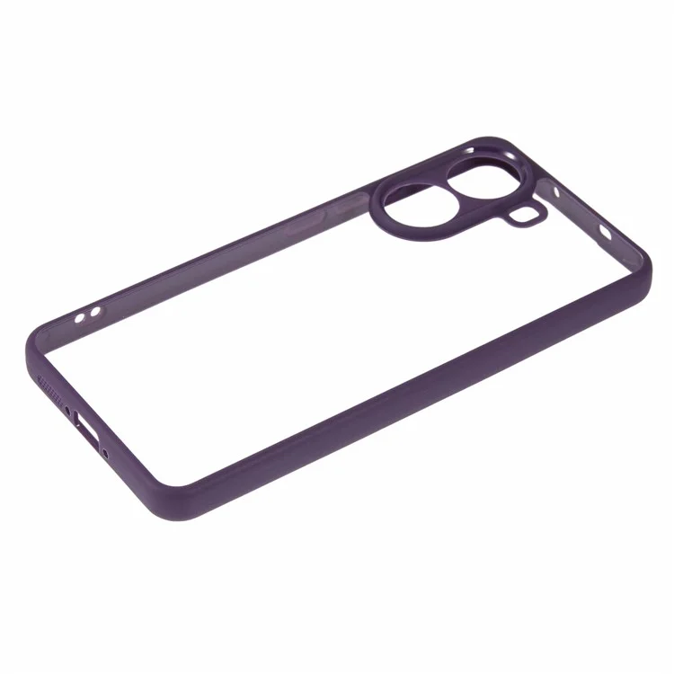 For Xiaomi Poco X7 Pro 5G / Redmi Turbo 4 5G Phone Case Clear PC + TPU Hybrid Back Cover - Purple
