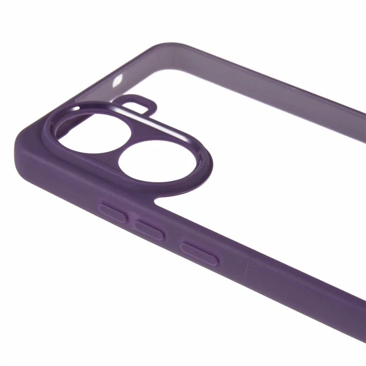 For Xiaomi Poco X7 Pro 5G / Redmi Turbo 4 5G Phone Case Clear PC + TPU Hybrid Back Cover - Purple
