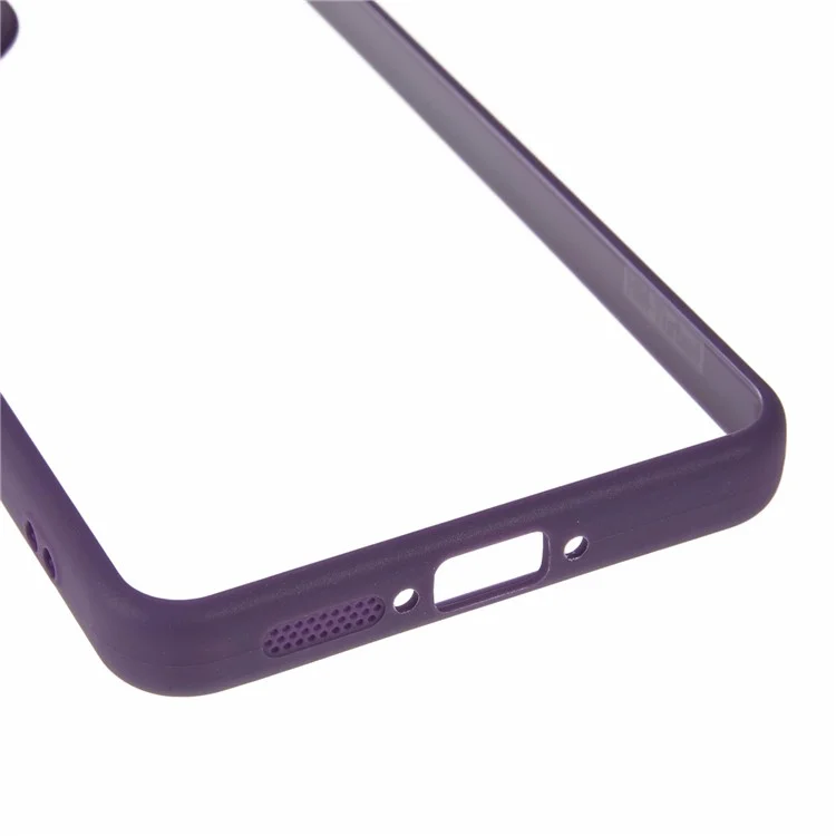 For Xiaomi Poco X7 Pro 5G / Redmi Turbo 4 5G Phone Case Clear PC + TPU Hybrid Back Cover - Purple