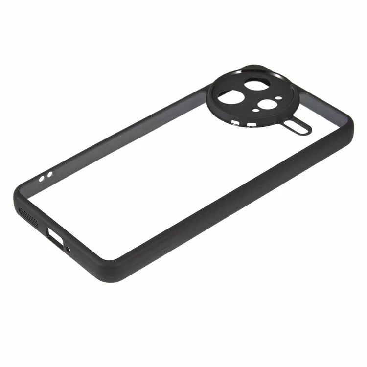 For Xiaomi Redmi K80 Pro 5G / Poco F7 Ultra 5G Phone Case Clear PC + TPU Hybrid Back Cover - Black