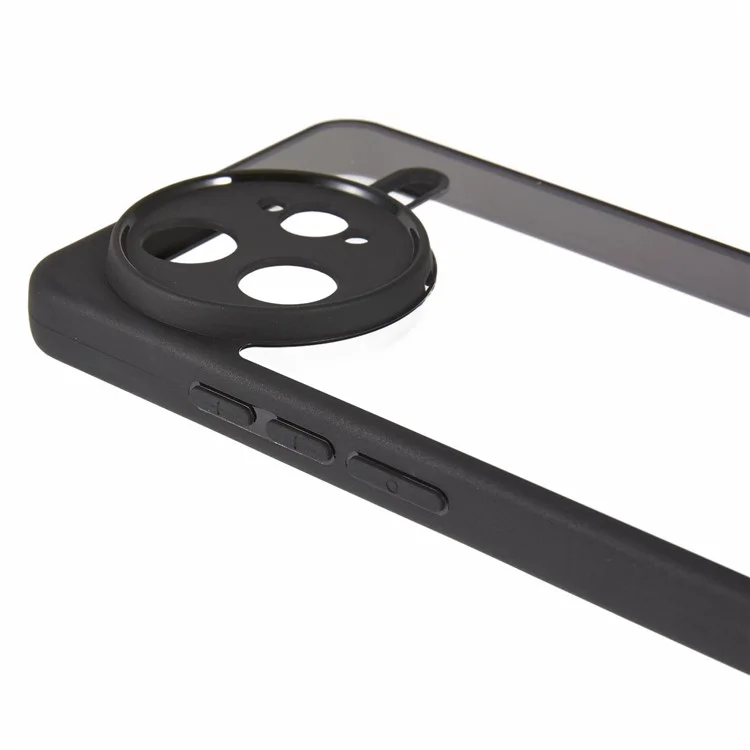 For Xiaomi Redmi K80 Pro 5G / Poco F7 Ultra 5G Phone Case Clear PC + TPU Hybrid Back Cover - Black