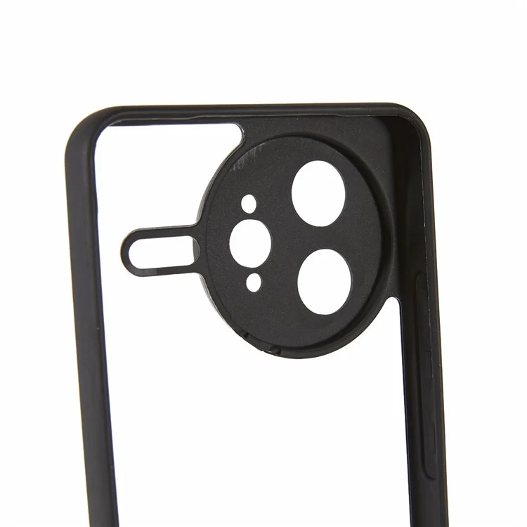 For Xiaomi Redmi K80 Pro 5G / Poco F7 Ultra 5G Phone Case Clear PC + TPU Hybrid Back Cover - Black