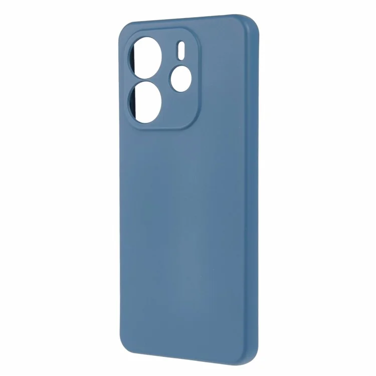 Für Xiaomi Redmi Note 14 4G (164,84 mm) Hülle Bogen-Kante 2,0 mm TPU Schutzhülle - Blau