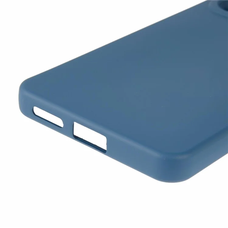 Für Xiaomi Redmi Note 14 4G (164,84 mm) Hülle Bogen-Kante 2,0 mm TPU Schutzhülle - Blau