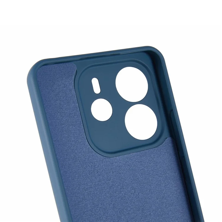 Für Xiaomi Redmi Note 14 4G (164,84 mm) Hülle Bogen-Kante 2,0 mm TPU Schutzhülle - Blau