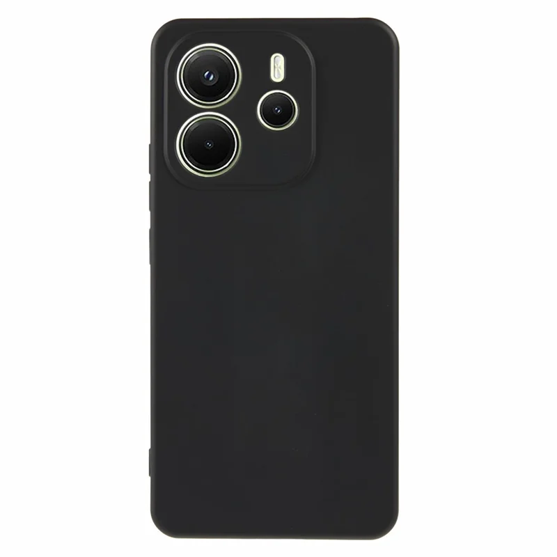 For Xiaomi Redmi Note 14 4G (164.84mm) Case Arc Edge 2.0mm TPU Protective Phone Cover - Black