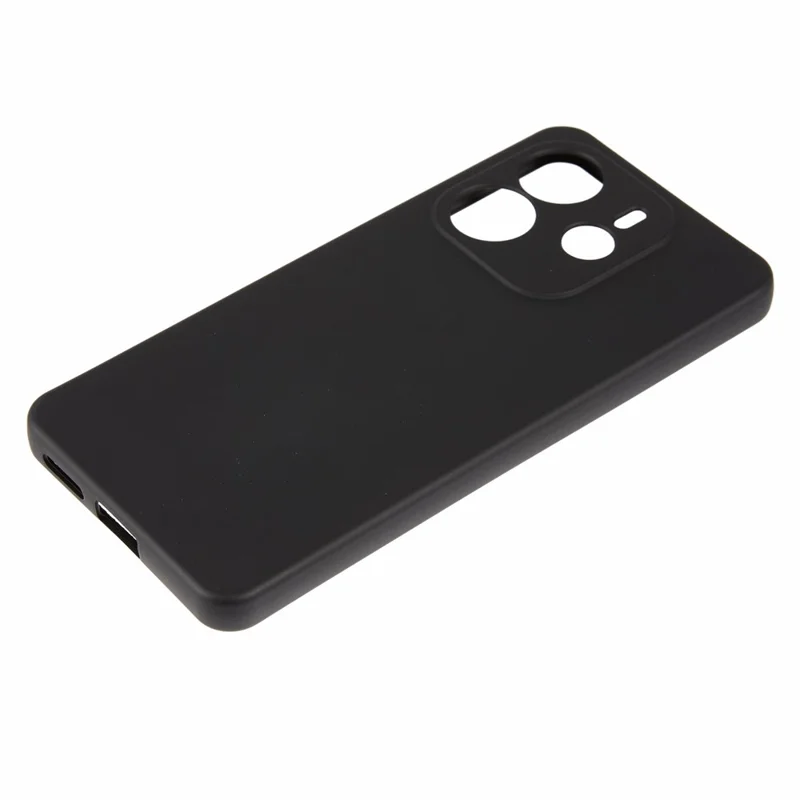 For Xiaomi Redmi Note 14 4G (164.84mm) Case Arc Edge 2.0mm TPU Protective Phone Cover - Black