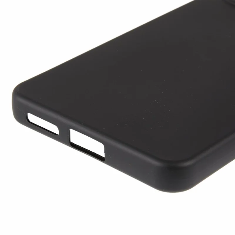 For Xiaomi Redmi Note 14 4G (164.84mm) Case Arc Edge 2.0mm TPU Protective Phone Cover - Black