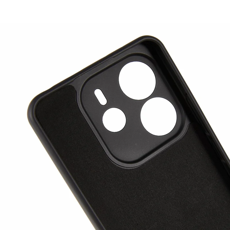 For Xiaomi Redmi Note 14 4G (164.84mm) Case Arc Edge 2.0mm TPU Protective Phone Cover - Black