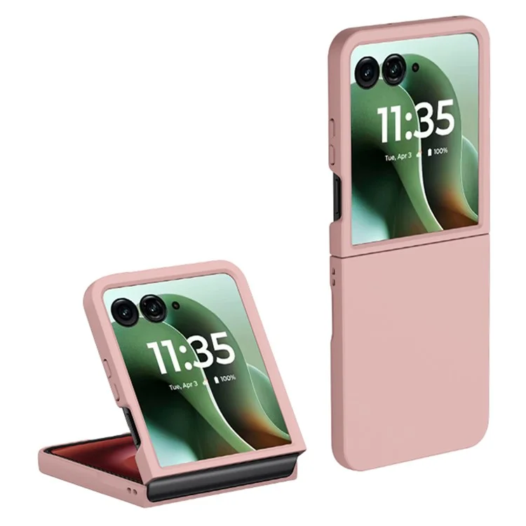 For Motorola Razr 60 Ultra 5G Case Ultra Thin Skin Touch Rubberized Hard PC Phone Cover - Pink