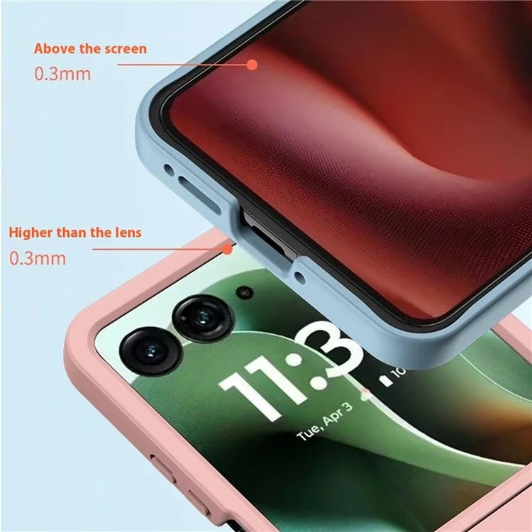 For Motorola Razr 60 Ultra 5G Case Ultra Thin Skin Touch Rubberized Hard PC Phone Cover - Pink