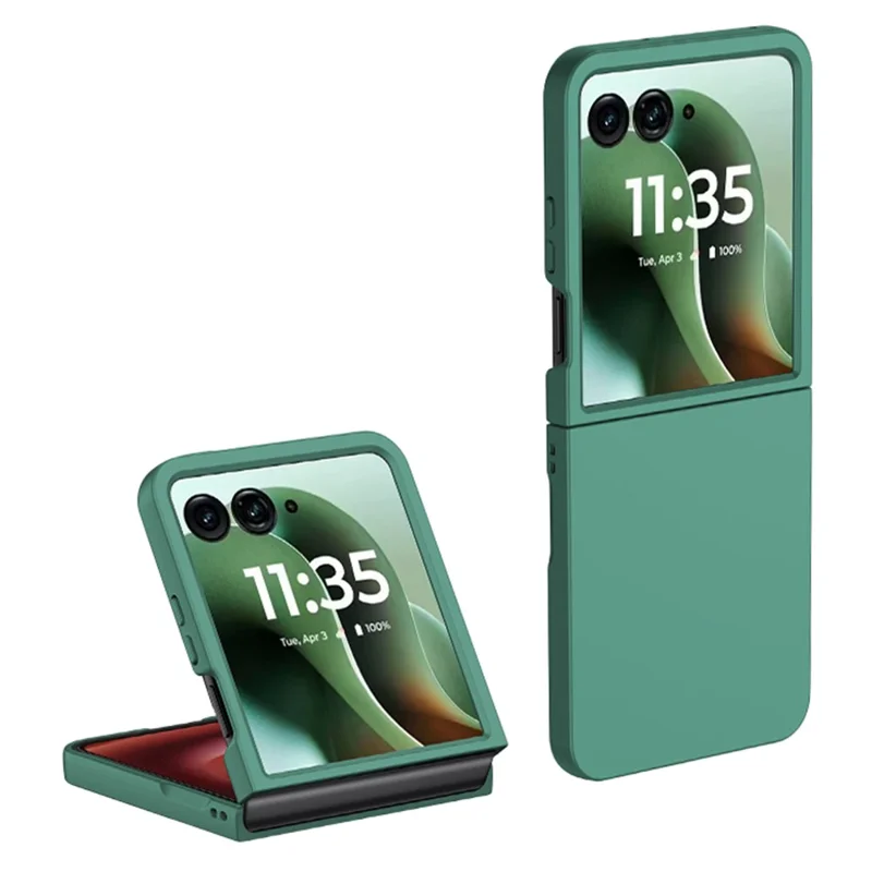 For Motorola Razr 70 Ultra / 60 Ultra 5G / Razr Ultra 2026 5G / 2025 5G Case Ultra Thin Skin Touch Rubberized Hard PC Phone Cover - Green