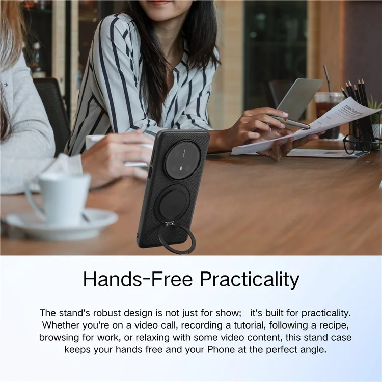 VILI TCY pour Huawei Mate 70 Pro+ Étui de téléphone magnétique avec support rotatif Coque arrière PC TPU