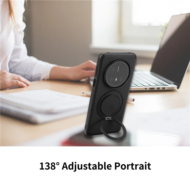 VILI TCY pour Huawei Mate 70 Pro+ Étui de téléphone magnétique avec support rotatif Coque arrière PC TPU