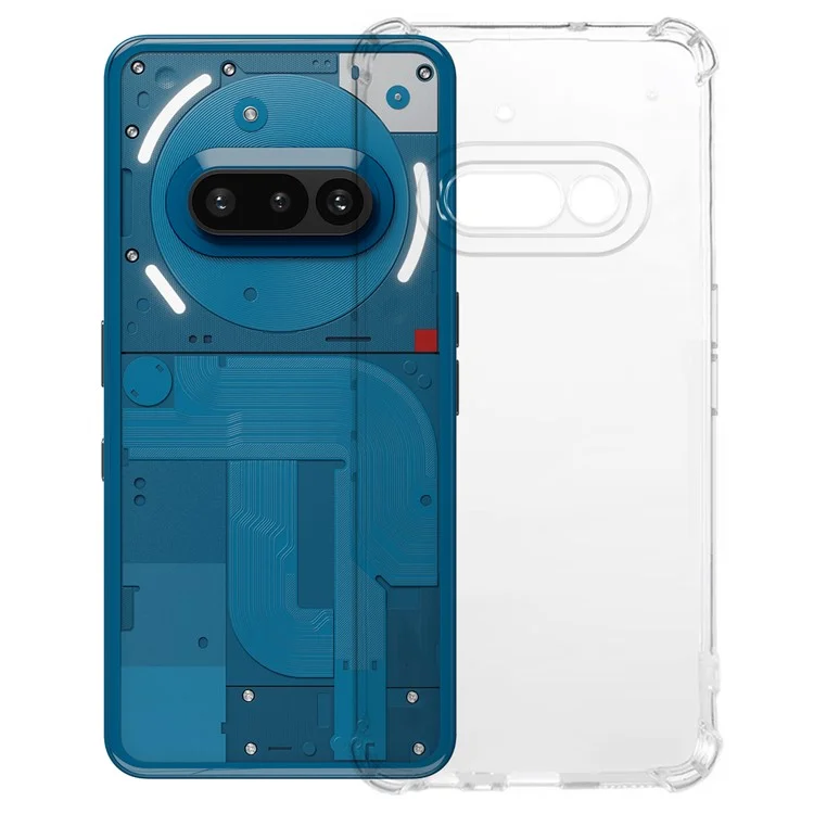 KALEBOL Pour Nothing Phone (3a) Coque TPU Transparent de 1,5 mm Antichute