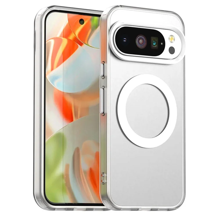 For Google Pixel 10 / 10 Pro Case Compatible with MagSafe Anti Drop Hybrid Phone Back Cover - Transparent