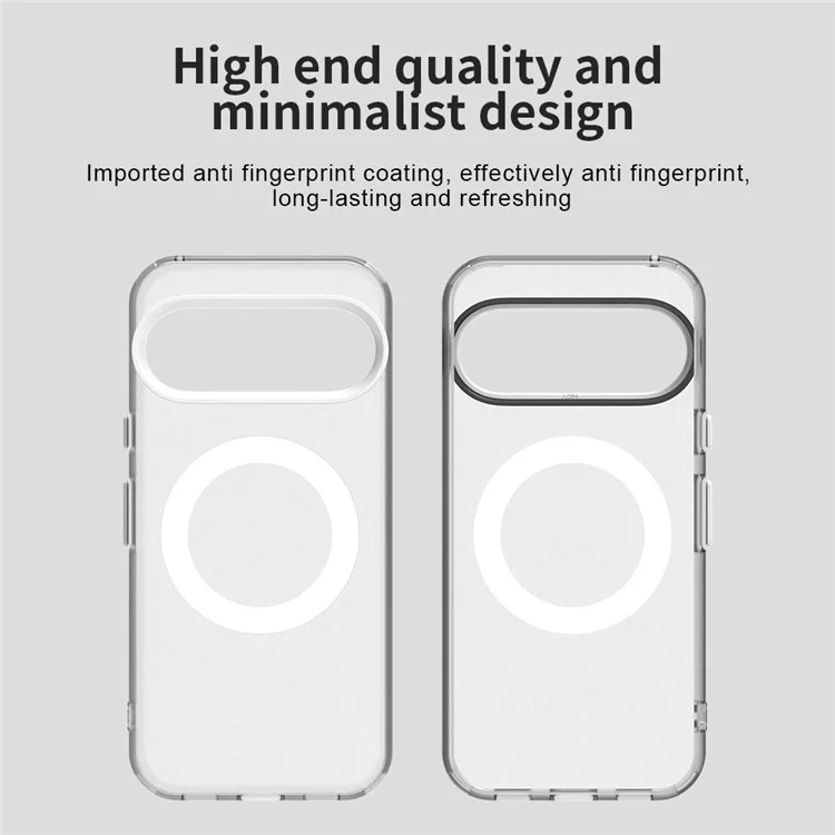 For Google Pixel 10 / 10 Pro Case Compatible with MagSafe Anti Drop Hybrid Phone Back Cover - Transparent