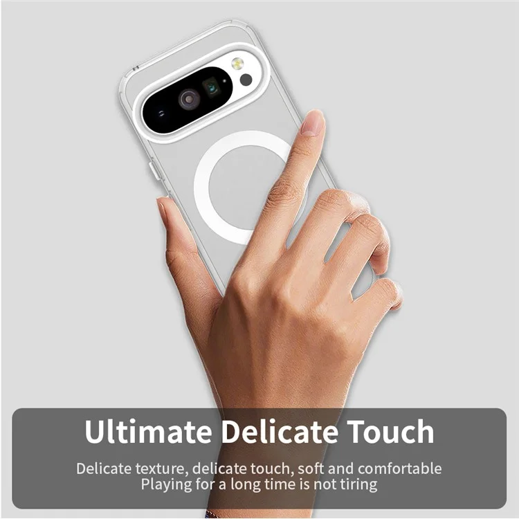 For Google Pixel 10 / 10 Pro Case Compatible with MagSafe Anti Drop Hybrid Phone Back Cover - Transparent