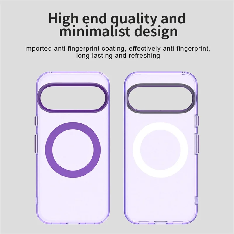 For Google Pixel 10 / 10 Pro Case Compatible with MagSafe Anti Drop Hybrid Phone Back Cover - Purple